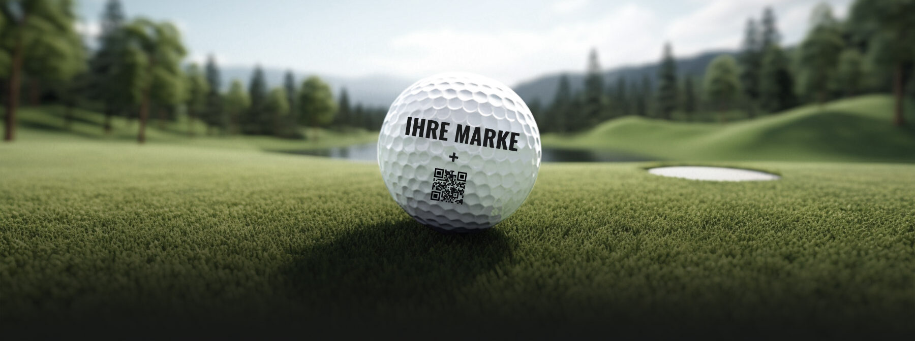 Golfball Logo Platzierung